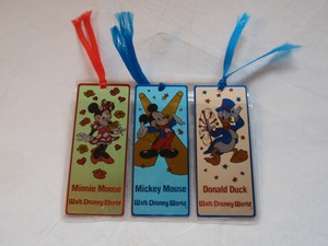 Walt Disney World Minnie Donald Mickey Mouse Metal Bookmarks Set Of 3 W Sleeve Ebay