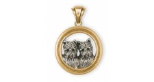 Westie Pendant Jewelry Silver And Gold Handmade West Highland White Terrier Pend