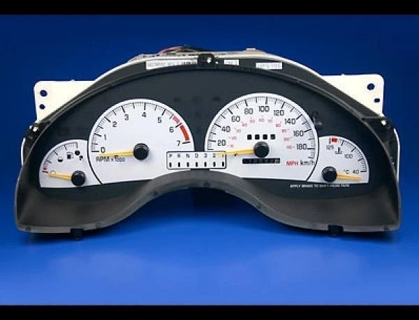 1998-2003 Pontiac Grand Prix METRIC KMH White Gauges - Image 2 of 4
