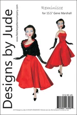 Reminisce Doll Clothes Sewing Pattern for 15.5" Gene Marshall Dolls Ashton Drake
