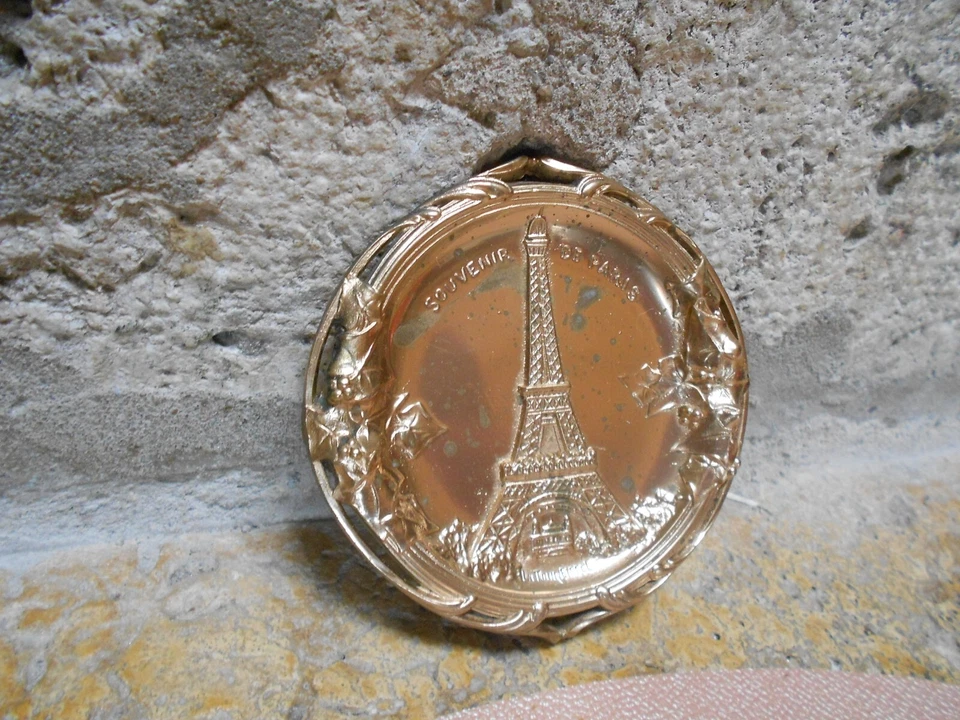 Vide poche en métal ANCIEN  PARIS La Tour Eiffel - Photo 3/4