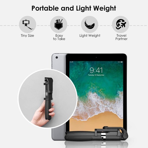 Smartphone Selfie Stick Stativ mit Bluetooth-Fernauslöser Tripod Selfie 3 in1 - Bild 8 von 17