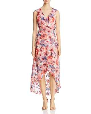 cupio maxi dresses Cupio Ruffle Tiered Maxi Dress Woman Plus 3X Floral Embroidered Blooming  Dahlia