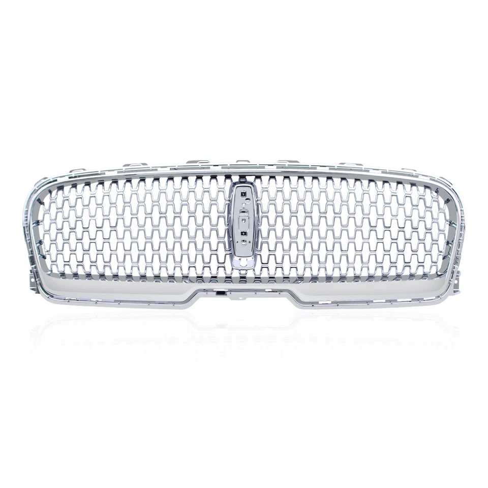 Parrilla delantera cromada para Lincoln Continental 2017-2020 con orificio para cámara Foto 4 de 4