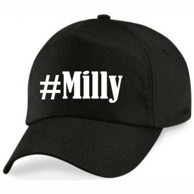 Basecap #Milly Hashtag Raute für Damen Herren und Kinder