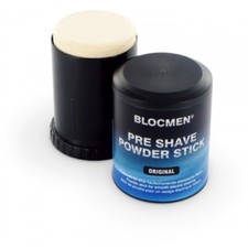2 x GENUINE BLOCMEN ORIGINAL PRE-SHAVE POWDER STICK FOR ELECTRIC SHAVERS 60g NEW