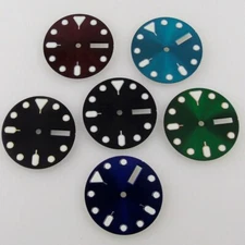 28.5mm Watch Dial Face Fit NH36/NH36A Automatic Movement 3/4 o'clock Luminous