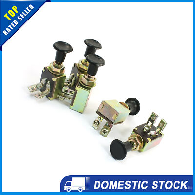 Universal JK106 Pull Push Typ Scheinwerferschalter DC 12V 5A für Auto 5 Pack