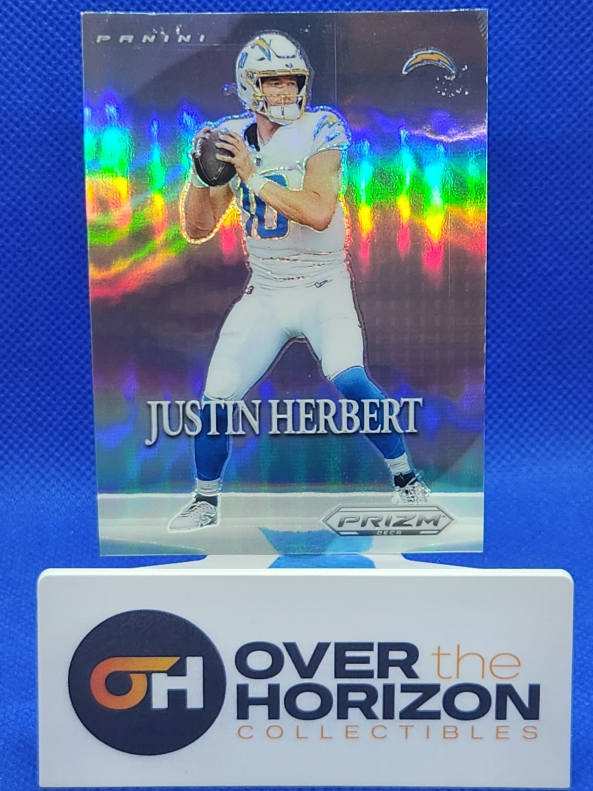 2024 Panini Prizm Deca Justin Herbert Silver Prizm #7 Most Valuable Player MVP