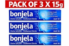 3x Bonjela 15g Mouth Ulcer Treatment *Sugar Free* Adult Gel 16+ Effective Relief