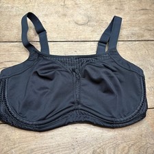 SOMA Sports Bra Size 36DD Black Max Support Underwire