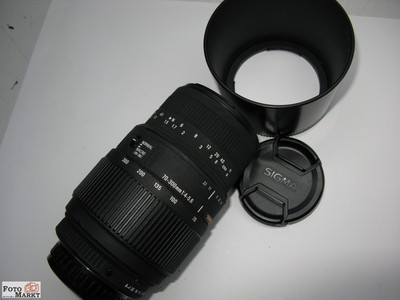 Tele Zoom Objektiv Sigma 70-300 mm DG 1:4-5,6 Macro 1:2 lens für Pentax digital