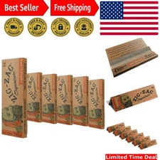 Sustainable Zig Zag Rolling Papers 1¼ - Unbleached, Smooth Burn, 300 Sheets