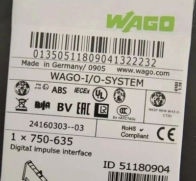 New In Box WAGO 750-635  PLC Module 750-635  PLC Module 750-635