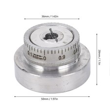 Mini Lathe Hand Wheel With Handle Crank Aluminum Alloy 50mm 0?1mm Scale Size K