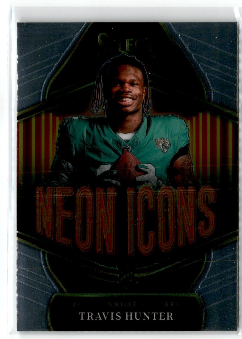 2025 Panini Select Neon Icons Travis Hunter Rookie Jaguars
