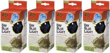 Zilla Incandescent Day Blue Light Bulb for Reptiles 75 Watt - Pack of 4