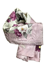 Burberry Silk Flower Scarf 56cm x 56cm
