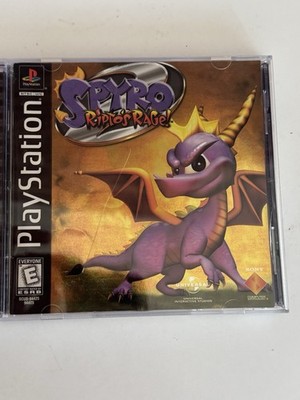 Spyro 2: Ripto's Rage PlayStation 1 PS1 Complete CIB Black Label Gold Foil