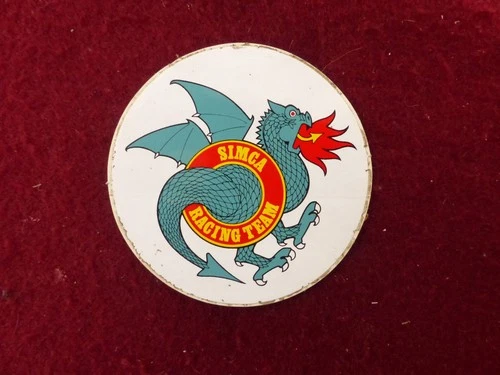 Car sticker sticker: SIMCA RACING TEAM