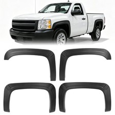 Front Rear Fender Flares For 2007-2013 Silverado 1500 Extended Standard Cab Front Rear Fender Flares For 2007-2013 Silverado 1500 Extended Standard Cab