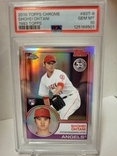 Shohei Ohtani 2018 Topps Chrome 1983 Topps Refractor #83T-6 Rookie Card PSA 10