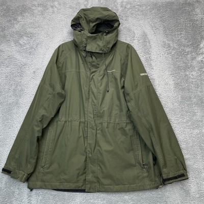Craghoppers Jacket Mens Large Green Gore Tex Windbreaker Logo Hooded Mesh Lined