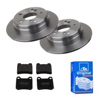 ATE Bremsscheiben Ø258MM + BremsbelÄGe Hinten FÜR MERCEDES-BENZ 190 124