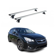 Dachträger für Subaru Impreza Schrägheck Stufenheck 2007-2016 Alu Silber 2x