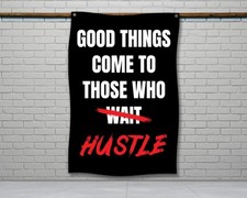 Motivational Home Gym Flag - Fitness Wall Art Garage Decor