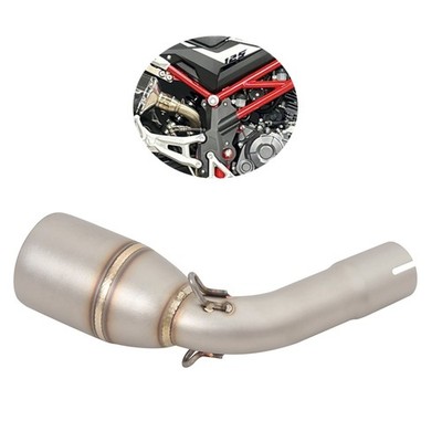 For Benelli TNT125 TNT135 2017-2025 Slip On Exhaust Tip Middle Link Pipe Connect