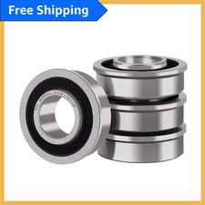 Durable 4 Pack Flanged Ball Bearings for Lawn Mowers, Carts  Tracked Vehicles
