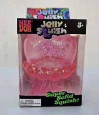IN HAND Pink NeeDoh Jelly Squish Sparkle Jellyfish Stress Toy Squishy Nee Doh