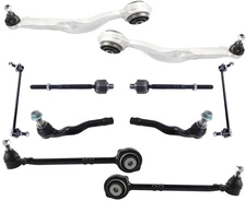 Front Upper & Lower Control Arms Tie Rods & Links For E300 4Matic Sedan 12-2016