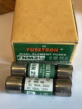Bussman Fusetron FNM 2 1/2 Dual-Element SC 100A 250v SC 10kA 125 V New Lot of 2