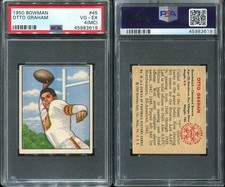 1950 Bowman #45 Otto Graham RC PSA 4 (MC) Cleveland Browns HOF Northwestern Univ