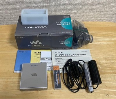 Sony MZ-E620/S MD Walkman Silber Tragbarer MD Player Vintage Gebraucht mit Ka...