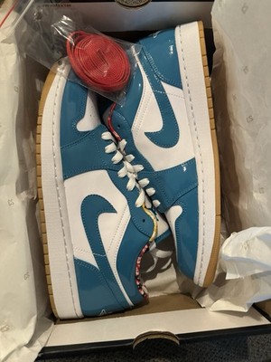 Nike Air Jordan 1 Low SE Barcelona Cyber Teal/White Size 11 New