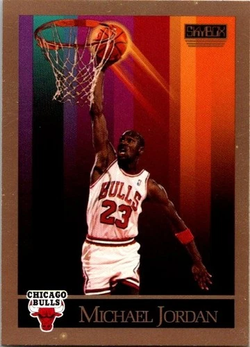 4 count lot Mixed 1990-91 Michael Jordan Low-Grade Cards with Fleer, UD & Skybox