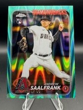 2024 Topps Chrome #178 Andrew Saalfrank Aqua Raywave Refractors #/199
