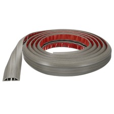 10ft Cord Cover Floor W0.55"xH0.28" Hide Extension Cable Wire Covers Light Grey