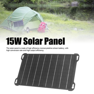 15W 5V 18V ETFE Solar Panel Charger Type C USB Portable Solar Panel Mobile SET