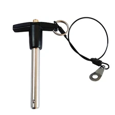Stainless Steel 304 Push-Button Quick Release Pin T Handle Lock Pins, Pin Dia 3/