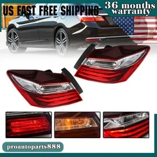 For 2016-2017 Honda Accord 4DR Left&Right Side Tail Lamp Pair Tail Light Outer