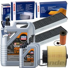 BOSCH FILTERSET+LIQUI 5W30 ÖL passend für AUDI A6 C6 2.7+3.0 TDI 163-240 PS