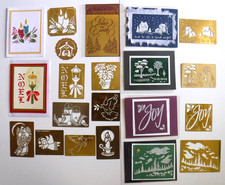 Holiday Christmas Angel Brass Stencils Dreamweaver Lynell Harlow Lot  cards