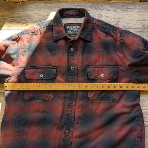 Grizzly Mountain Jacket Men's XL Black Red Buffalo Plaid Sherpa Lined - Picture 7 of 11