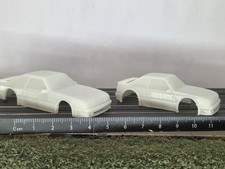 2 AFX Mega G Slot Car Bodies Only. 1989 Mustang, Long  Short WB, 1 Of Each