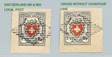 87220 - SWITZERLAND Mi#6 Ia + 6 IIa  USED ON FRAGMENTS- PETER WINTER €23,300.00