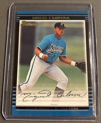 2002 Bowman Miguel Cabrera Gold RC #245 Marlins